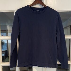 100% Cotton J. Crew Dark Blue Crewneck Sweater